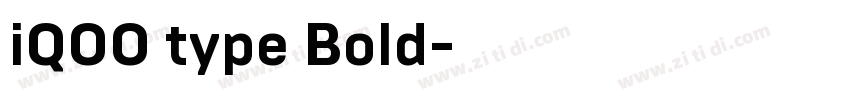 iQOO type Bold字体转换